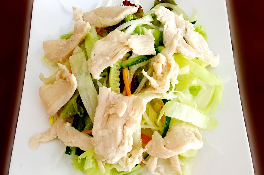 Gericht 10b Salat mit Hühnerfleisch